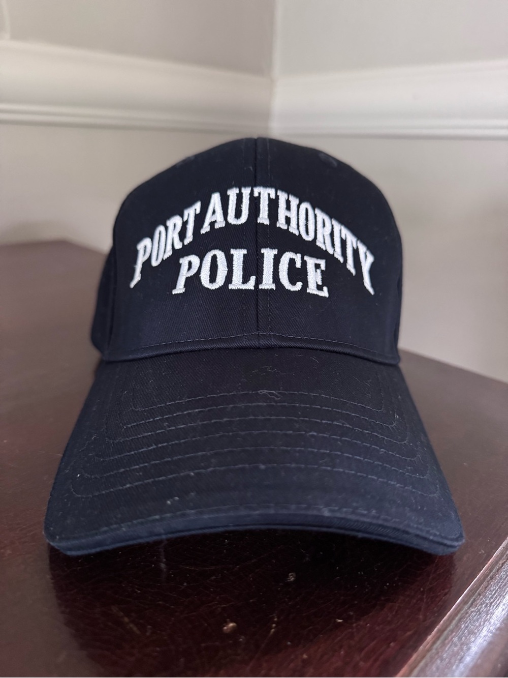 Port Authority Police Embroidered Baseball Cap in Black